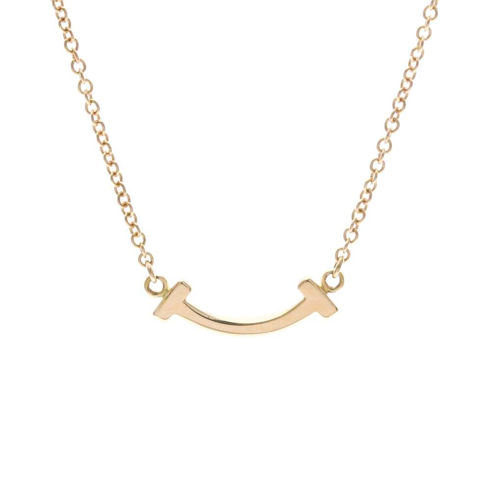 Tiffany & Co. T Smile Pendant 18K Rose Gold Small